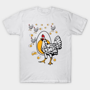 Funny Cackling TV Mom Chicken Egg T-Shirt